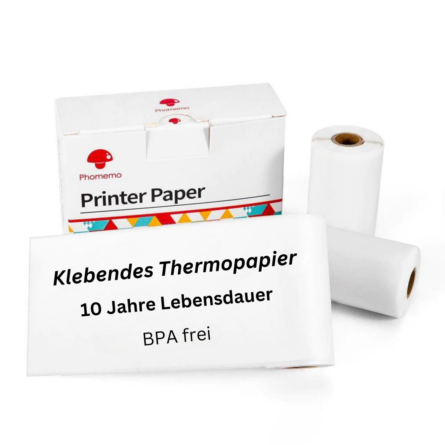 Klebendes Thermopapier (weiß)