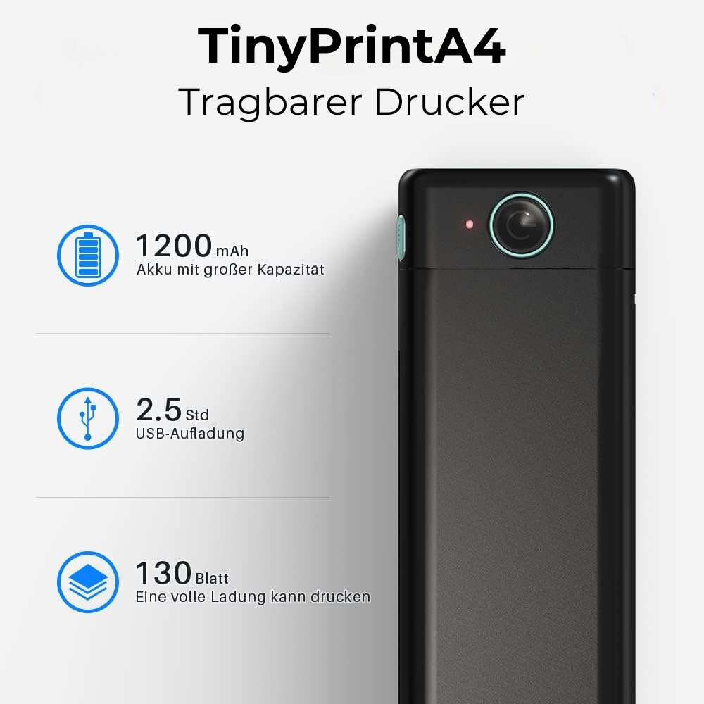 TinyPrint-A4® - Tintenloser Drucker